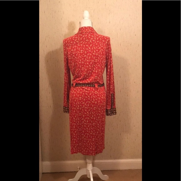 NWOT Diane von Furstenberg button down shirt dress with belt. - Picture 3 of 4